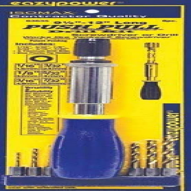 8-Piece Eazy Power Eazypower 83635 9.5 to 12-Inch Push Pull Click Click Screwdriver with Drill Bit Kit 8-Piece Eazy Power Eazypower 83635 9.5 to 12-Inch Push Pull Click Click Screwdriver with Drill Bit Kit